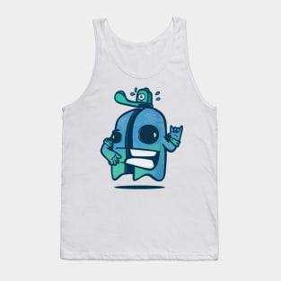 little ghost cut in half Tank Top